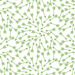 Arrows in Greenery on White