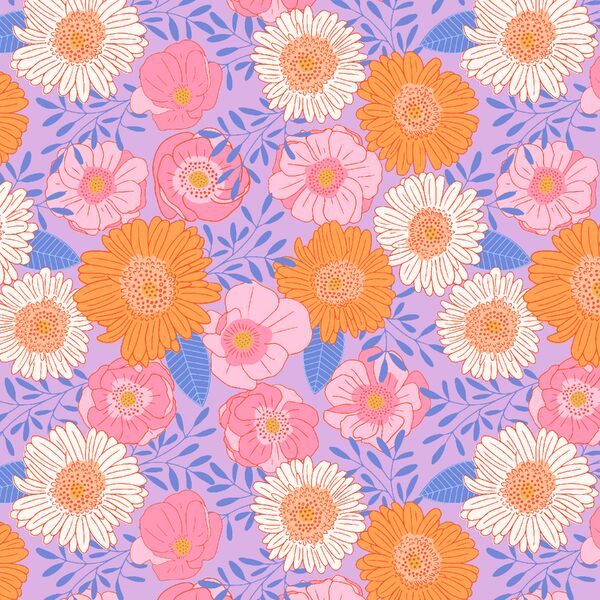 Blooming Floral in Lavender