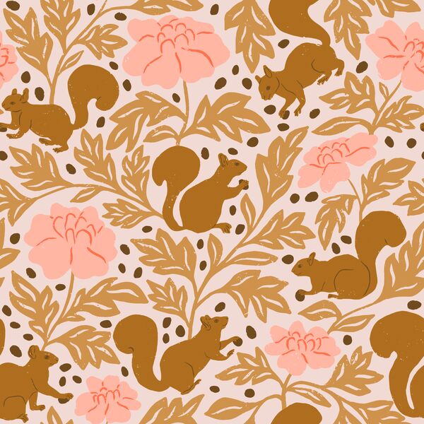 Squirrels and Acorns in Blooming