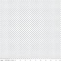 Swiss Dot in Navy on White