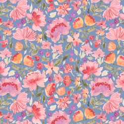 Painted Peonies in Delphinium