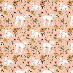 Little Floral Lambs in Petal