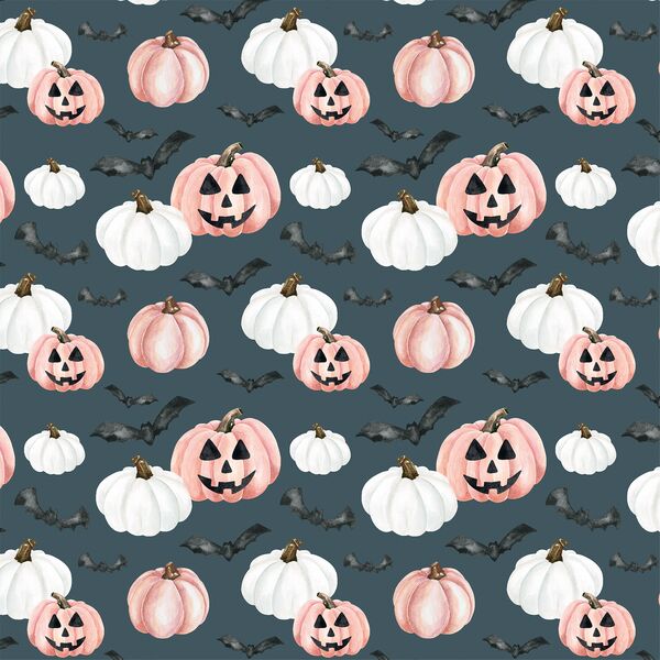 Small Jack-O-Lanterns in Pink and Midnight Blue