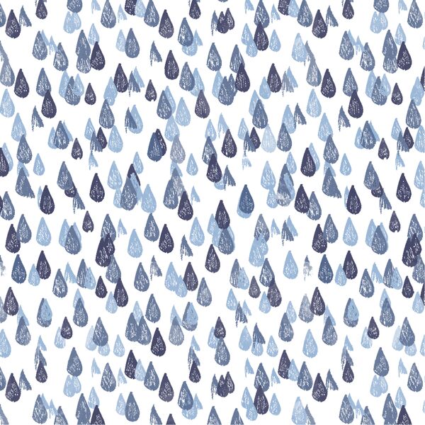 Raindrops in Indigo