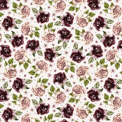 Starry Roses in Ivory