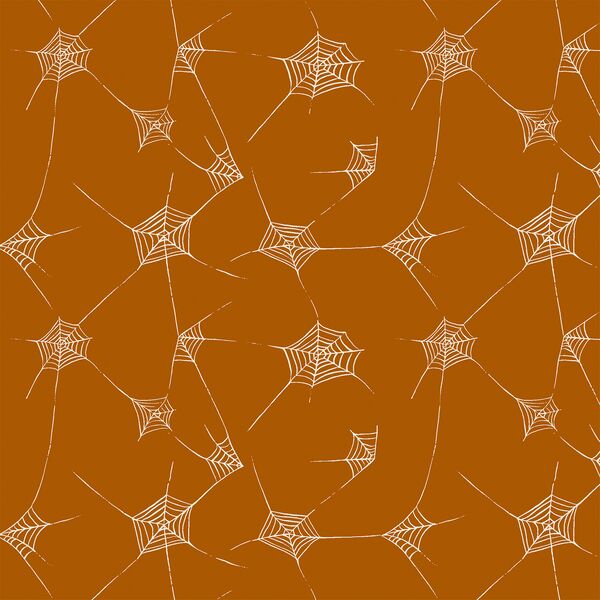 Spiderwebs in Burnt Orange