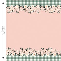 Magnolia Gingham Double Border in Camelia