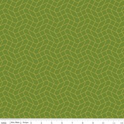 Wavy Grid in Lime