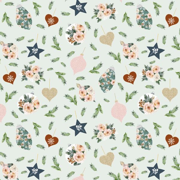 Winter Decorations in Pale Mint
