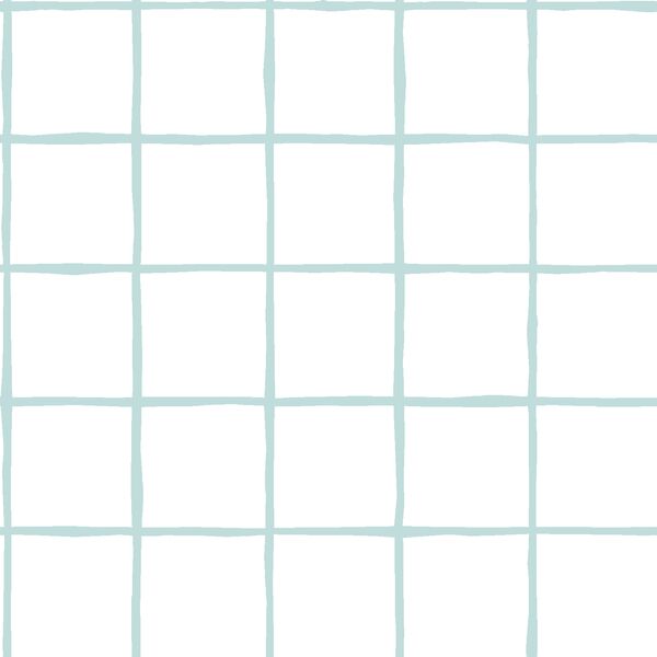 Windowpane in Glacier Blue on White