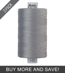 Ash Mist (9141-0331) - Silk Finish Cotton 40wt - 1094 Yards (3 Pack)