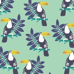 Toucans in Seaglass