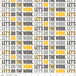 Slogan in White