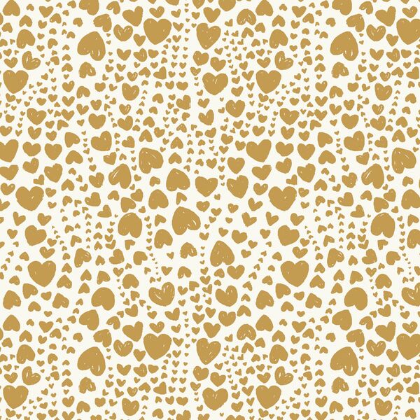 Heart Bubbles in Tinsel Ochre