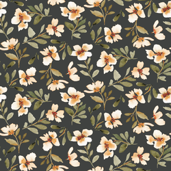 Golden Specter Floral in Deep Forest
