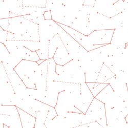 Star Charts in Tulip on White