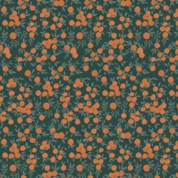 Little Oranges in Dark Teal