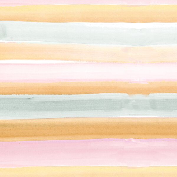 Watercolor Stripe in Sunset