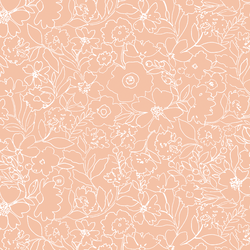 Midnight Garden in Coral Blush