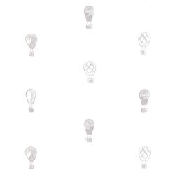 Polka Dot Balloons in Cirrus Gray
