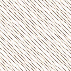 Wonderland Stripe in Copper on White