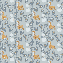 Acorn Gathering in Blue Gray