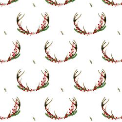 Small Holiday Horns in White