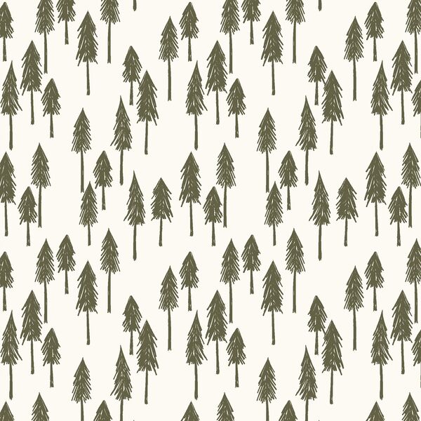 Pine Hill in Forest on Cream