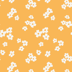 Large Fleur-fetti in Amber Yellow