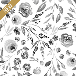 Large Farmhouse Floral in Grey