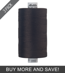 Very Dark Brown (9141-1002) - Silk Finish Cotton 40wt - 1094 Yards (3 Pack)