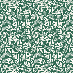 Winter Foliage in Ivory on Spruce