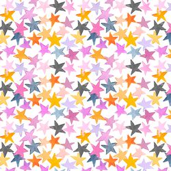 Star Confetti in White