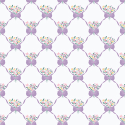Bouquets and Bows in Purple