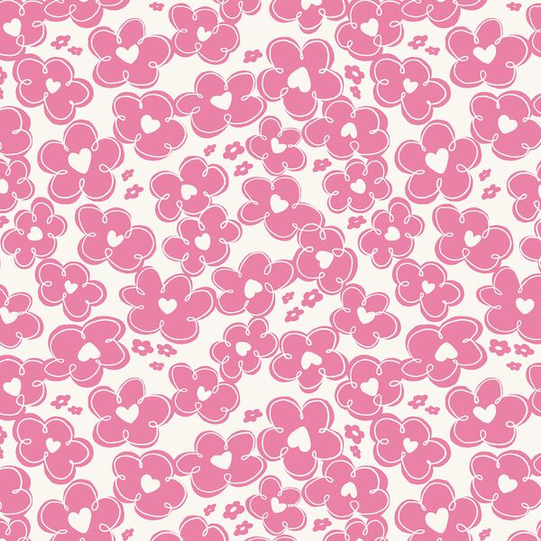 Little Daisy Heart in Aurora Pink
