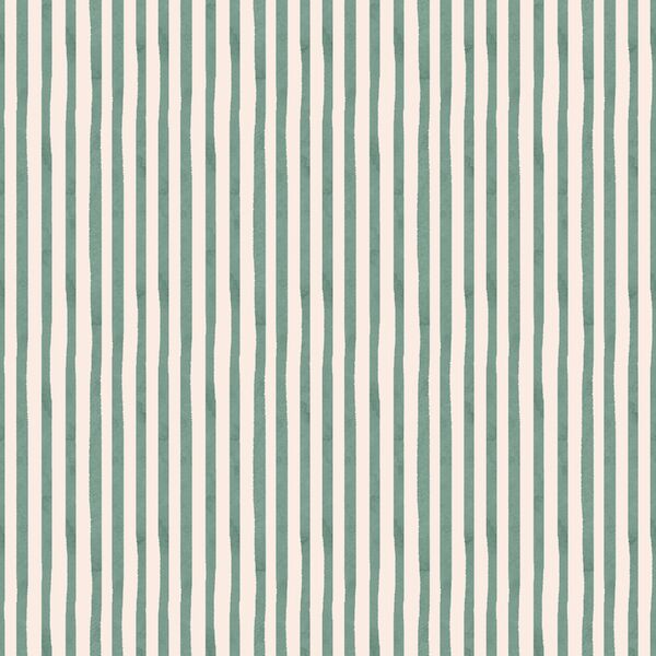 Pinstripe in Pine on Alabaster