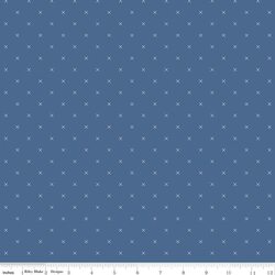 Bee Cross Stitch in Denim