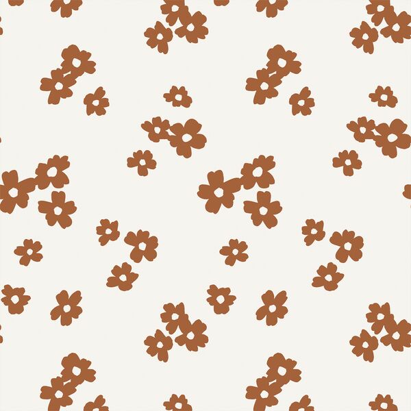 Large Fleur-fetti in Cocoa Brown
