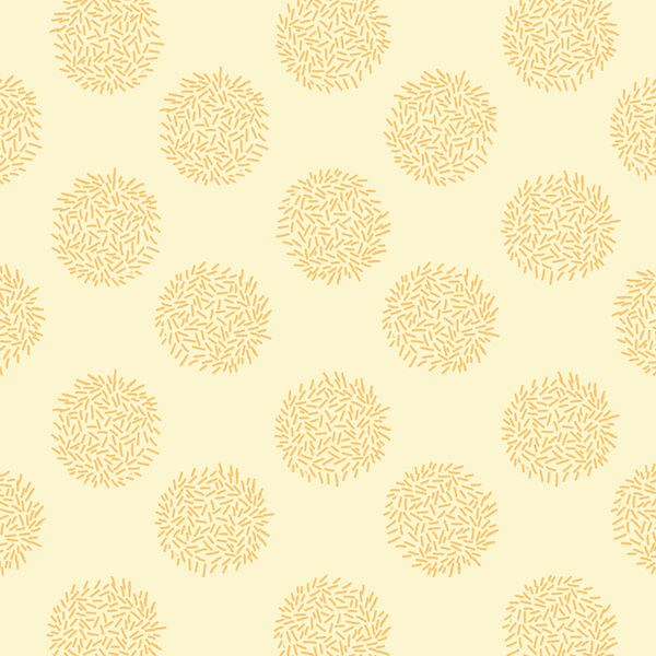 Fuzzy Dots in Yellow