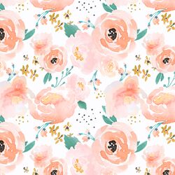 Little Punchy Floral in Peachy