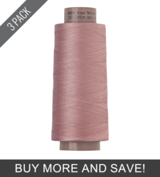 Antique Pink (9140-0637) - Silk Finish Cotton 40wt - 1600 Yards (3 Pack)