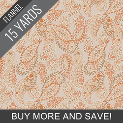 Paisley Power Flannel in Desert - 15 Yard Bolt