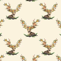 Large Meadow Deer in Ivory