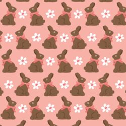 Chocolate Bunnies in Sweet Strawberry