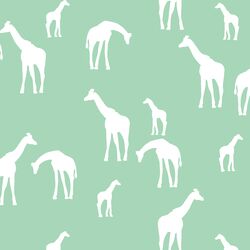 Giraffe Silhouette in Seaglass
