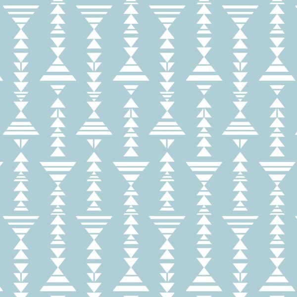 Little Tribal Stripe in Powder Blue