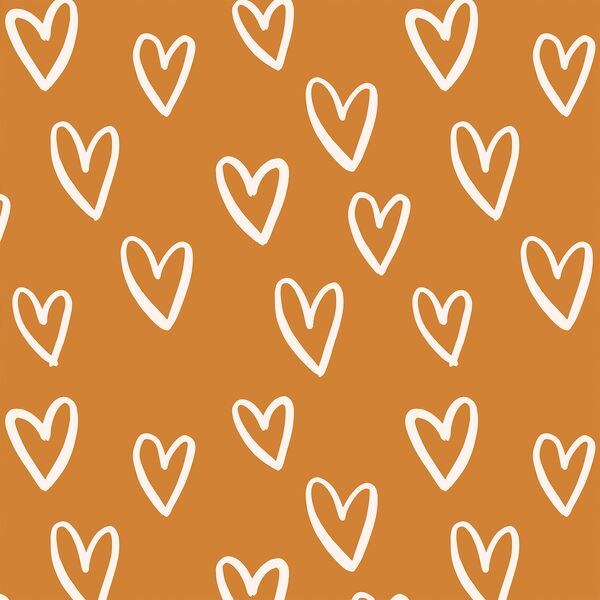 Large Hearts in Golden Sun