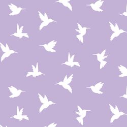 Hummingbird Silhouette in Lilac
