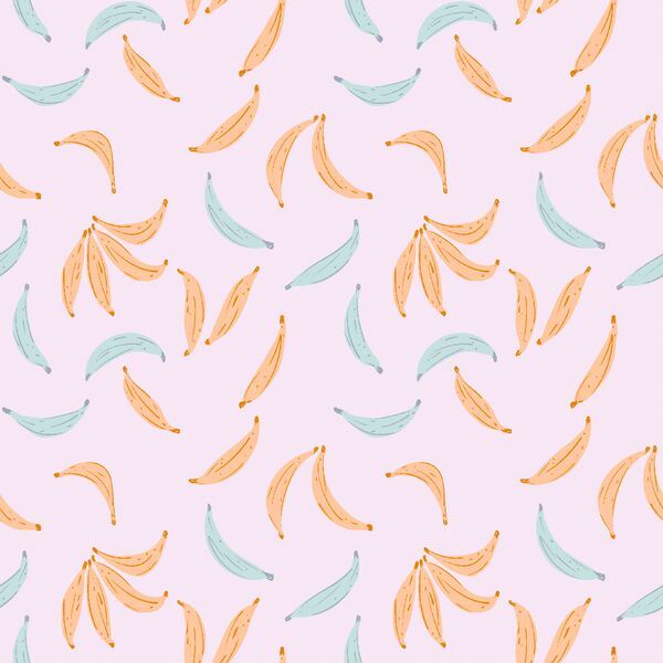 Summer Bananas in Light Violet