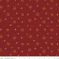 Stars in Barn Red